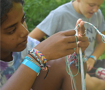 Within our many different types of craft activities, you can let your creative juices flow or find them for the first time. From candle making to drawing, painting, beading, tie-dying, plaster casting or lanyards, there are many craft options available. Be prepared! Campers will have many projects to bring home at the end of camp!